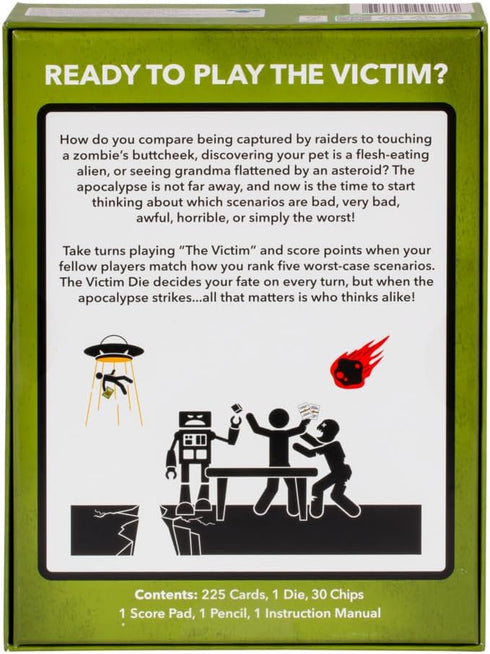 MOOSE GAMES The Worst-Case Scenario Card Game - Apocalypse Match Game for Ages 14 and Up