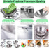 Mini Kids Stainless Steel Cookware Kitchen Toys - Pretend Utensils with Play Pots and Pans Set