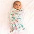 100% 10 Pack) PILL THING Baby Hospital Receiving Swaddle Blankets for Newborn Babies - Original Baby Footprint Design