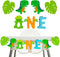 Dinosaur 1st Birthday Decoration High Chair Banner for Baby Boy, Dinosaur One Birthday Party Supplies