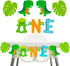 Dinosaur 1st Birthday Decoration High Chair Banner for Baby Boy, Dinosaur One Birthday Party Supplies