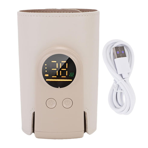 NOENNULL Baby Milk Warmer Portable Baby Bottle Warmer Bag USB Rechargeable Bottle Warmer