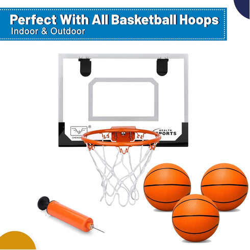 5" Mini Basketball for Mini Basketball Hoop, Beach Sand Basketball for Kids Adults, 3PCS Replacement Balls