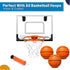 5" Mini Basketball for Mini Basketball Hoop, Beach Sand Basketball for Kids Adults, 3PCS Replacement Balls