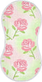decor gift Cotton Burp Cloths Muslin Soft and Absorbent? Spring Red Rose Green Pattern