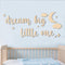 Nursery Wall Decor Dream Big Little One Wooden Sign, Boho Moon Stars