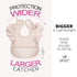 3 JaGely Pcs Baby Food Bib for Eating Waterproof Washable Toddler Bib Soft Feeding Apron with Food Catcher for Toddler