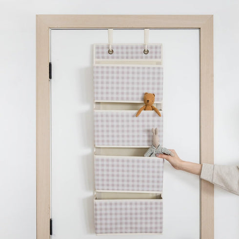 3 4 2 Sprouts Over the Door Organizer -Hanging Baby Organizers & Storage with Large Pockets & Hooks for Baby Clothes