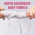 Set 3 Pack 6-Layer 40x40 inches Muslin Baby Bath Towels Ultra Soft and Absorbent Baby Towels Infant Toddler Blanket