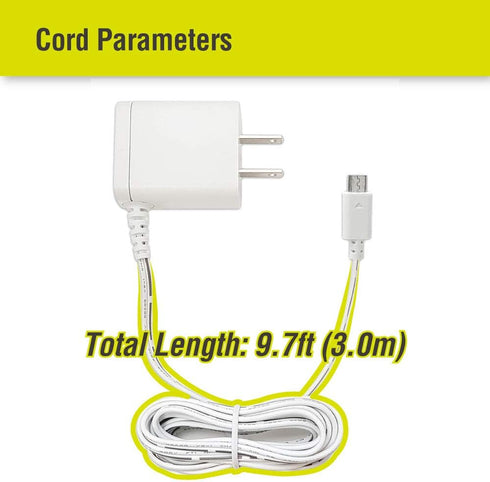 Extra Long 9.7ft Cord for VTech VM341, VM343, VM344 Handheld Monitor Unit, NOT for Camera Unit