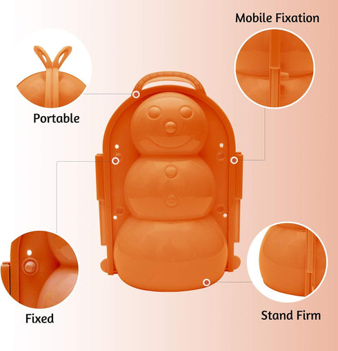 Snow Mold and Sand Mold, 3D Shape Playing Mold for Kids, Outdoor Toy for Beach and Snow Activities (4 PCS)