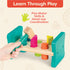 B. toys Wooden Shape Sorter, Pounding Bench for Shape Sorting, Classic Toys for Toddlers 2 Years +