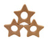 Lovely Cartoon Wood Star Teether Pure Natural Animal Shape Beech Wooden Handmade Pattern for DIY Jewelry Making (10pcs)