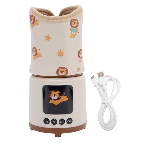 RASTKY Baby Bottle Warmer Smart Temperature Control White Noise Milk Heater for Outdoor Use Portable Design for Parents