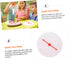 Turntable Raffle Draw Small Turn Plate Blank Board Game Kit, Editable Plastic Wall Hanging