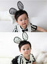 2-Pack Easter Bunny Headbands, Rabbit Ears Lace Elastic Bow for Baby Girls, Newborn, Toddler, Children