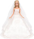 Set 11.5 Inch BARWA Wedding Dress with Veil White Princess Evening Party Clothes Wears Dress Outfit for Doll