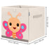 CLCROBD Foldable Animal Cube Storage Bins, Fabric Toy Box/Chest/Organizer for Kids Nursery, 13 inch (Butterfly)