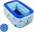 51" 33" 21" Swimming Inflatable Kiddie Pool, x x Higher Kids Pool for Indoor or Outdoor, Ocean World Inflatable Bathtub