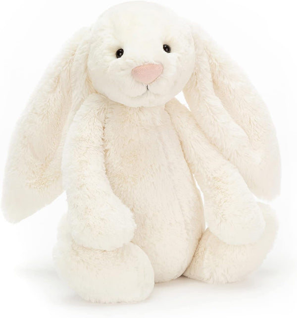 Jellycat Bashful Cream Bunny Stuffed Animal - Large 14 inches, Classic Children's Gift
