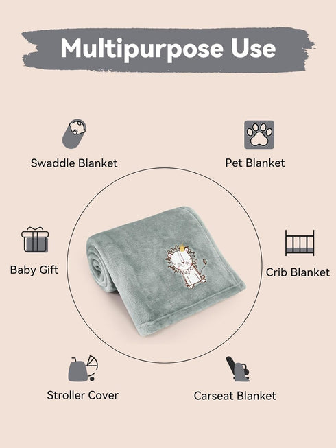 30x40 Inches TILLYOU Baby Fleece Blanket Soft and Warm Baby Blankets for Boys and Girls Blanket for Toddler Infant