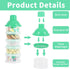 Manwetye 3-Pack 5-Layer Baby Formula Dispenser for Travel - Portable Milk Powder Container with Lids, Food Storage Box