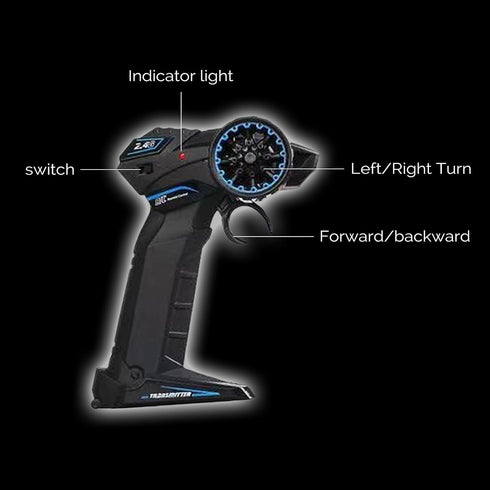 GoolRC 1:12 Scale RC Drift Car 2.4GHz Remote Control Police Car with Lights Siren 4WD High Speed Racing Toy
