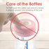 4pcs. Maymom Screw Lids Aka Travel Caps with Rewritable Sealing Disc Compatible with Avent, Maymom Wide Mouth Bottles;