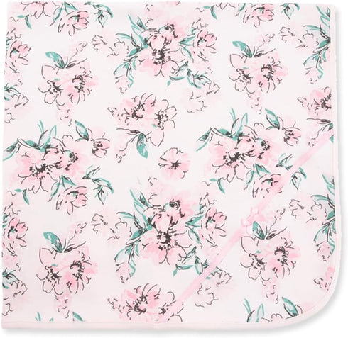 Little Me Baby Girls' Swaddling Receiving Blanket, One Size, Pink Dream