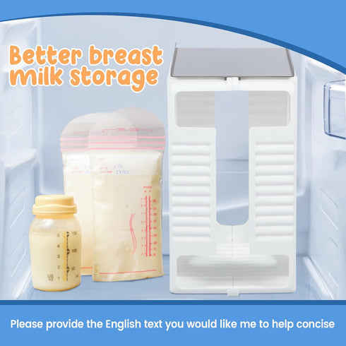 Kandishiex US Breastmilk Storage Container Health Milk Freeze Organizer First-in First-Out Breast Milk Storage Tower