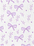 CZXW 52" 28" Purple Bows Crib Sheets Fitted x Natural Cotton Soft & Breathable for Baby Crib Mattress