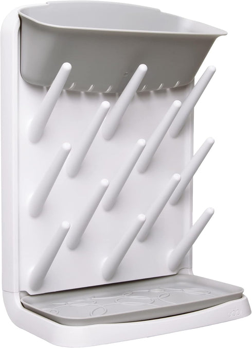 Countertop Ubbi Vertical Baby Bottle Drying Rack, Space Saving Drying Rack Baby Organizer, Gray