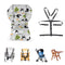 High Chair Pad, Ancho Grey Background Sheep Pattern Highchair/seat Cushion Protective Film