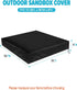 Covers,500D 96" 96" Sandbox Cover,Waterproof Square Sand Box Heavy Duty Outdoor Coveri Fits Sand Boxes with Lid,Wooden