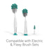 Sets, 4pk, Nanobebe Baby Bottle Cleaner Replacement Heads - for E-Brush Electric Rechargeable Bottle Cleaning Brush