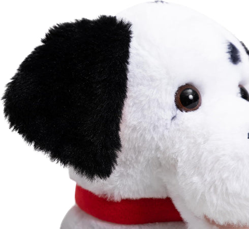 Dalmatian Stuffed Animal Plush Toy - 13 Inch Dalmatian Puppy Dog with Red Collar - Gift for Kids