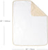 30x40 Inches CREVENT Minky Baby Blanket for Girls Boys, Soft Plush Receiving Blanket for Newborns - (Beige + White)