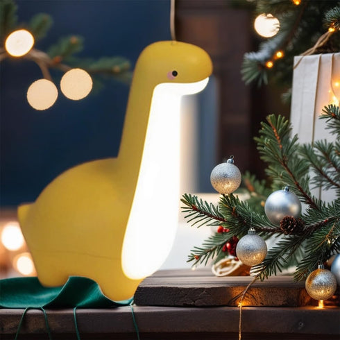 Dimmable Dinosaur Night Lamp, Bedside Night Light USB Rechargeable, Kids Bedroom Sleep Light, Cute Gifts for Girls