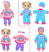 10 Sets 10/12/14 Inch iBayda Doll Clothes & Accessories - Playtime Outfits with Hats and Headbands for New Born Baby