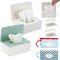 BEIZMHBO 6PCS Diaper Wipes Dispenser Set, 2 Refillable Baby Wipe Containers with 2