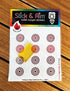 Color Change Bullseye Toilet Target Stickers with Applicator Tool for Potty Training & Toilet Training. Color Changing