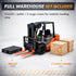 1:22 Liberty Imports Toy Forklift Truck with Pallet & Cargo - Scale Friction Powered Wheels & Manual Lifting Control