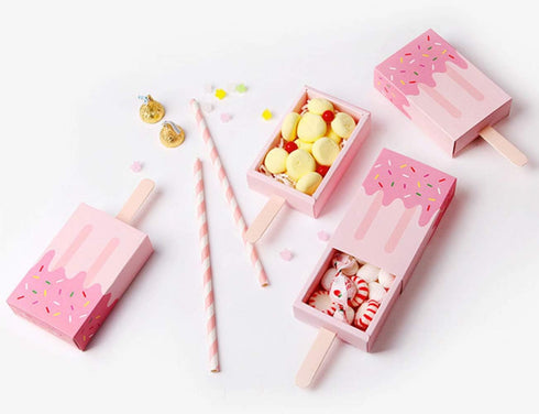 Adam Victor 3D Popsicle Box Design - Gift Boxes Funny Paper Candy Box for Party Decoration - 12 Pcs in Package, 2