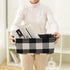 INough Christmas Buffalo Plaid Storage Basket, Collapsible Toy Box for Kids, Baby/Office/Bedroom, Farmhouse Decor.