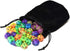 Double Color Glow in The Dark Dice Set, 35 Pieces Polyhedral Dice for RPG DND MTG Games with Black Velvet Pouch