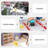 TOYANDONA 31Pcs Road Signs for Kids - Miniature Plastic Traffic Cones and Roadblocks Educational Playset