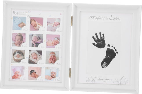 LIFKOME Newborn Picture Frame Handprint and Footprint Kit Meaningful Growth Photo Display for