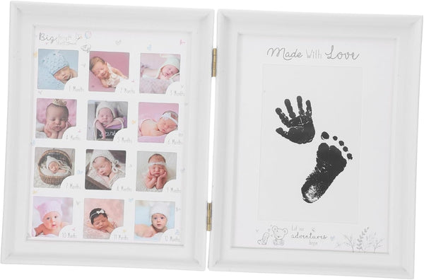 LIFKOME Newborn Picture Frame Handprint and Footprint Kit Meaningful Growth Photo Display for