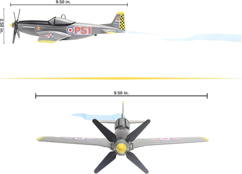Daron Sky Fighter Flying Toy - Grey, Fun on a String