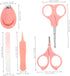SOPOTUTU Set Trimming Nail Care Cute Case Boy Girl Nail Kit Includes Clipper Scissors and Tweezers Safe for Newborns